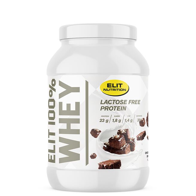 ELIT 100% Valle Laktosefrit Proteinpulver 900 g Chocolate Brownie