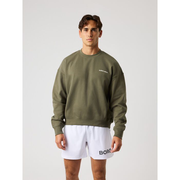 Borg Oversized Sweatshirt Gr&oslash;n