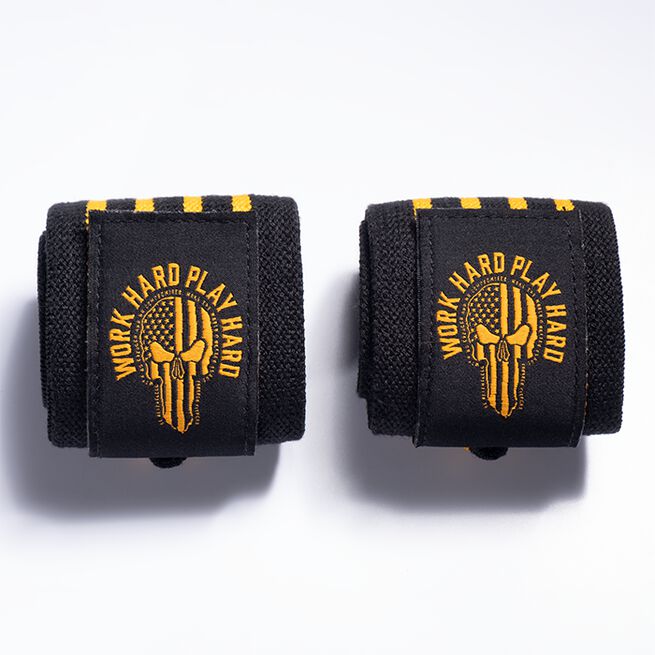 Hardcore Wrist Wraps 18 inch, Black/Yellow