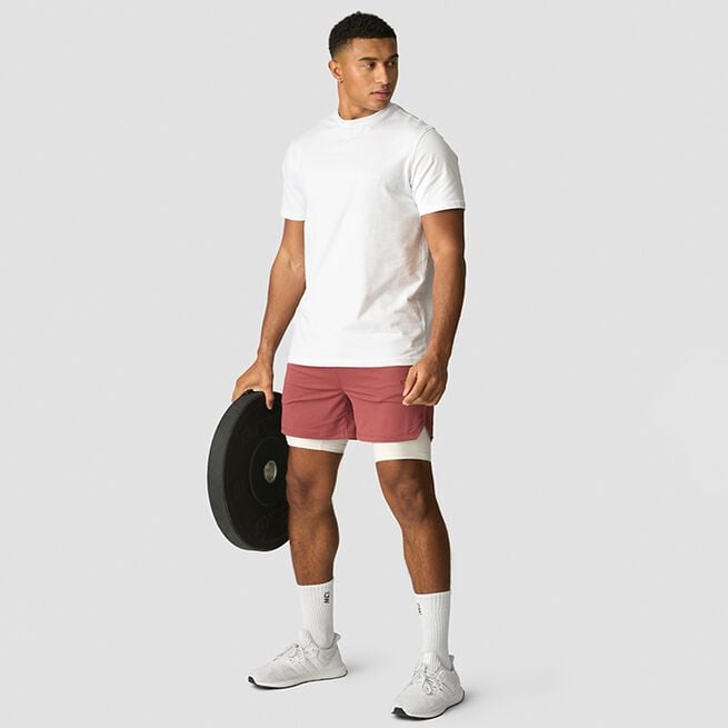 Stride 2-in-1 Shorts, Brick Red