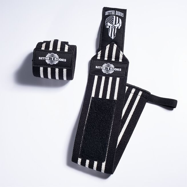 Wrist Wraps 18 inch, Black/White