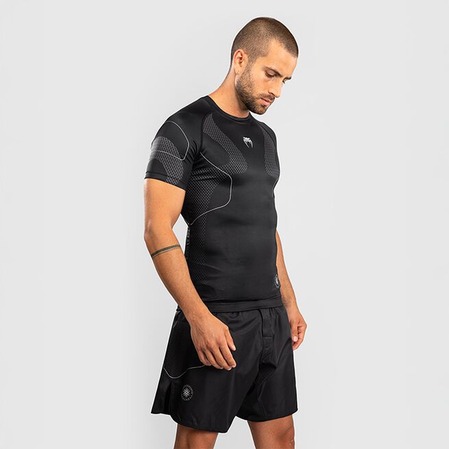 Nexus Rashguard Kortærmet Sort Sølv
