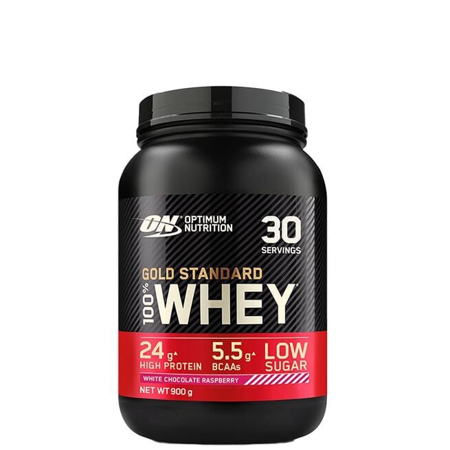 100% Whey Gold Standard Valleprotein 908 g White Chocolate Raspberry