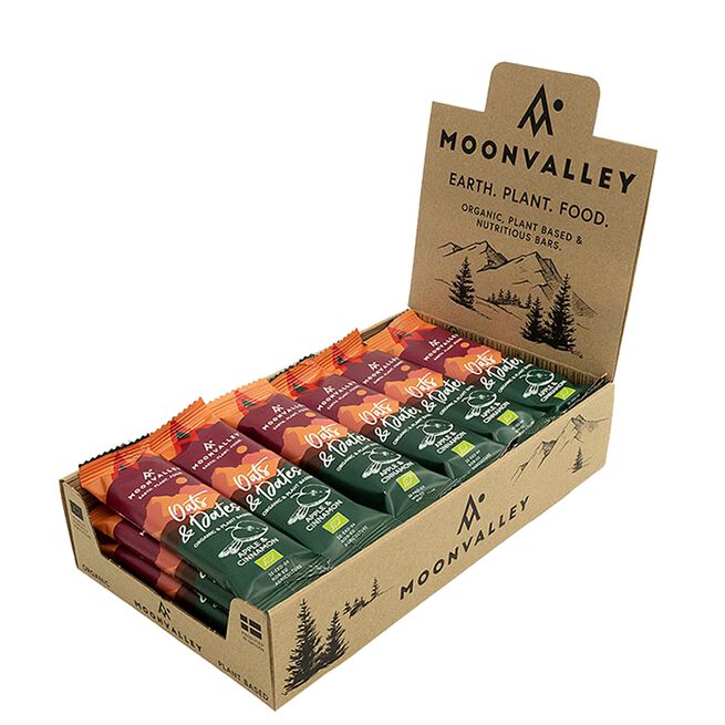 18 x Økologiske energibarer 50 g Apple & Cinnamon