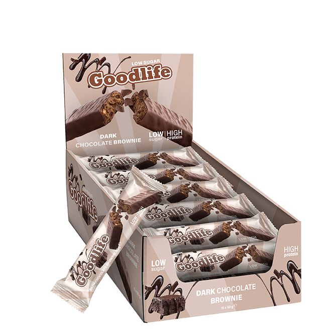 15 x Low Sugar Protein Bar 50 g Dark Chocolate Brownie