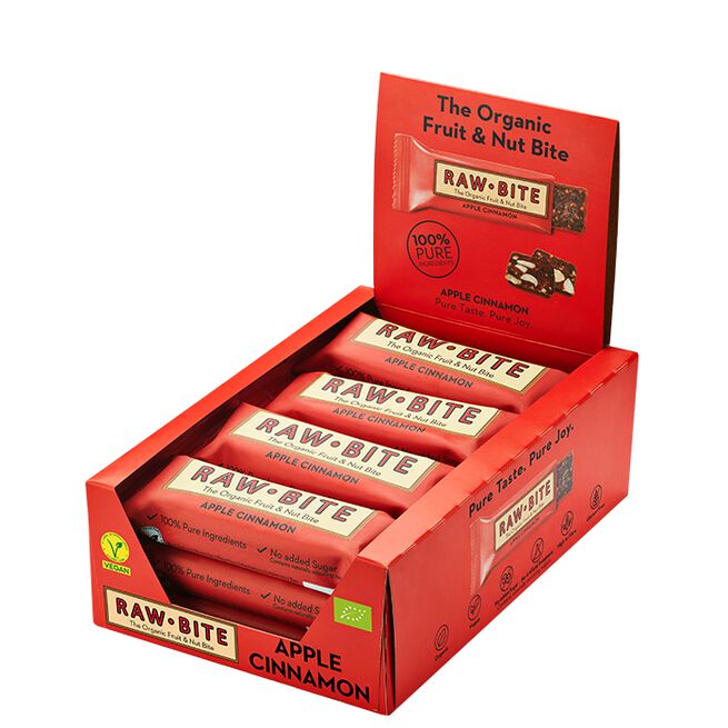12 x Frugt & Nødde bar 50 g Äpple & Kanel