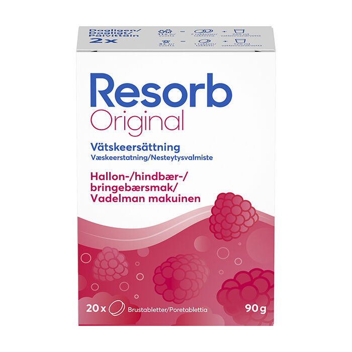 Resorb&reg; Original Hindb&aelig;rsmag 20 stk Hallon