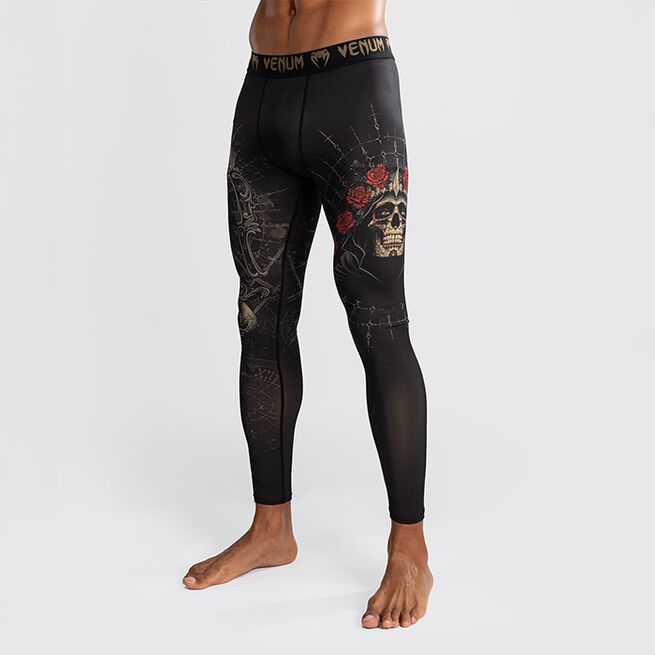 Santa Muerte 5.0 Tights Sort Guld