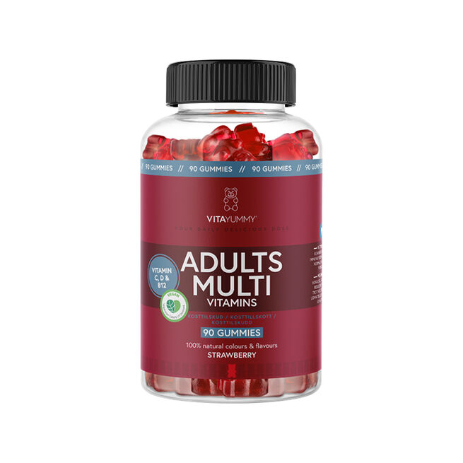Multivitamin Voksen Jordbær 90 Gummies