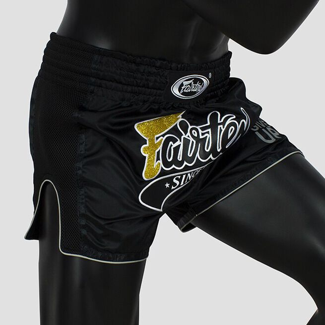 Fairtex BS1708, Muay Thai Shorts, Black, M 