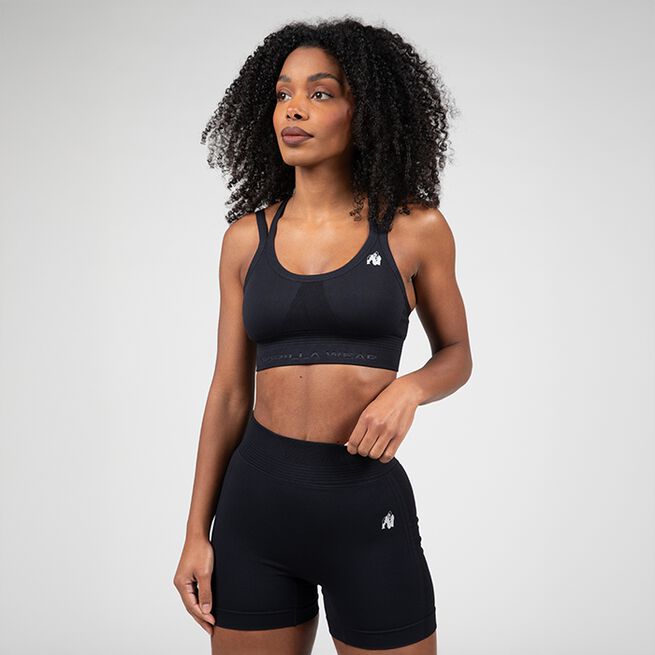 Whitney sømløs sports-BH sort