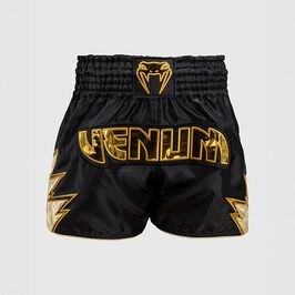Venum Inferno Muay Thai Shorts Black/Gold, L  Inferno Muay Thai Shorts Sort Guld