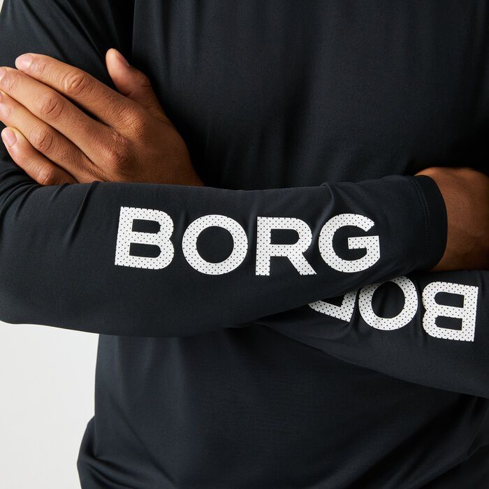 Borg Lang&aelig;rmet T-shirt Sort