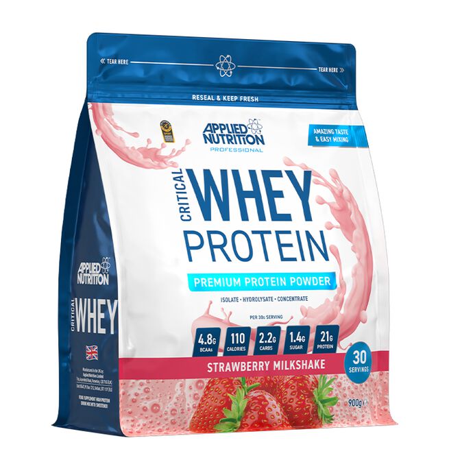 Critical Whey Whey Protein 900 g Strawberry Milkshake