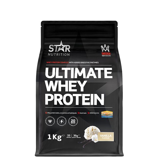 Ultimate Whey Valleprotein 1 kg Vanilla