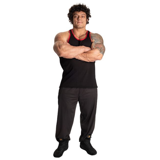 Vintage T-Back Top Sort/Rød