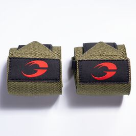 Gasp Hardcore Wrist Wraps 18 inch, Green/Red Hardcore Wrist Wraps 18 inch, Green/Red
