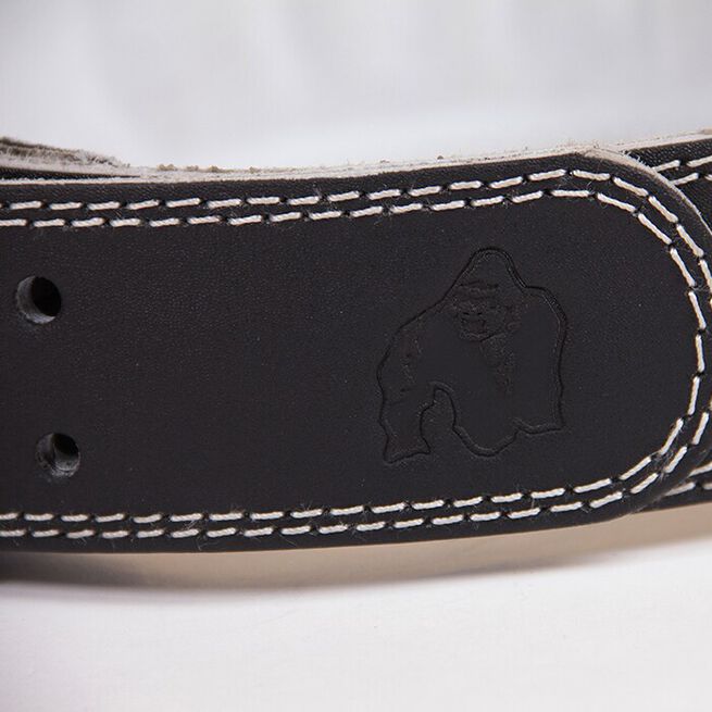 4 Inch Padded Leather Belt, black - 2XL/3XL 