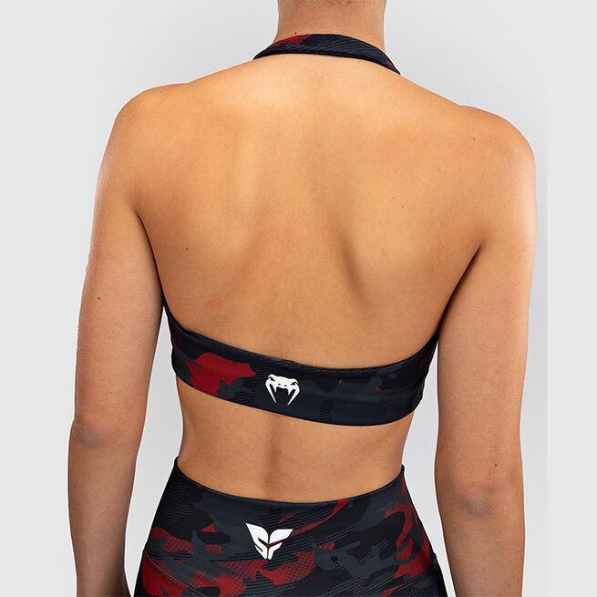 Venum X SOPHIA ROSE Sport Bra, Midnight Grey/Cherry Red