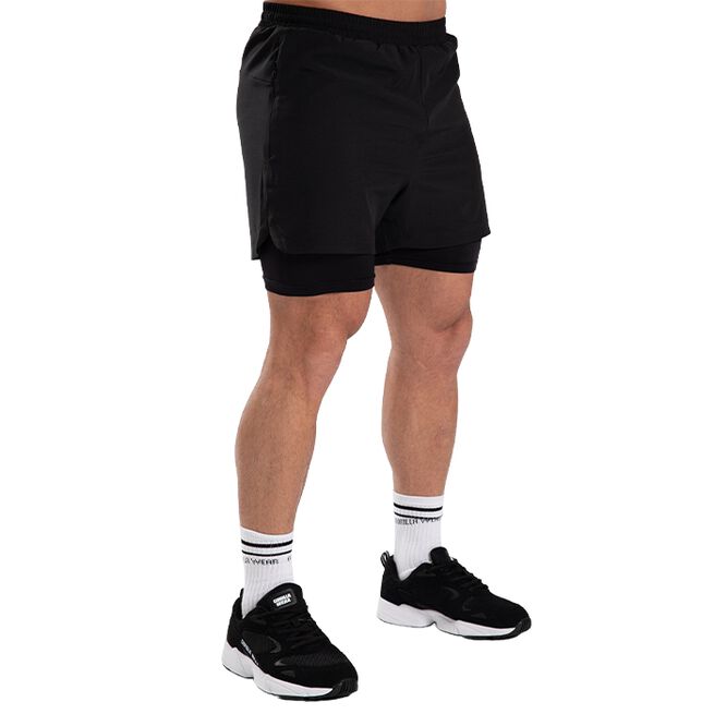 Cortez 2-In-1 Shorts, Black