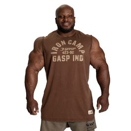 Gasp Throwback s/l, Washed Timber Throwback Top Brun