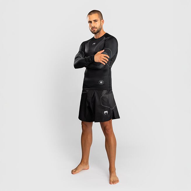 Nexus Rashguard Langærmet Sort Sølv