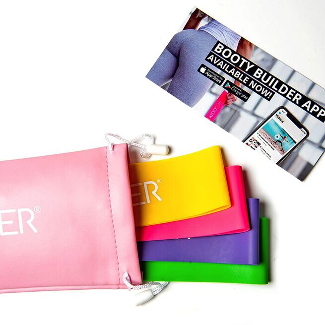 Booty Builder Minibands Pink 4-pak