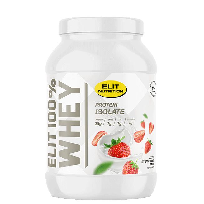 ELIT 100% Valleprotein 900 g Strawberry Fruit