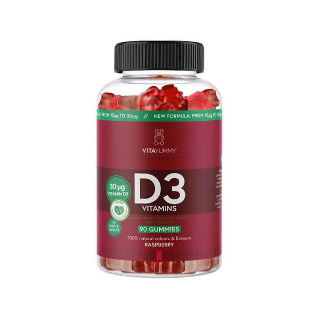 37 D3 Vitamin Hindbær 90 st Gummies