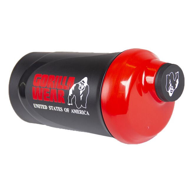Gorilla Wear Wave Shaker Sort/Rød 600 ml
