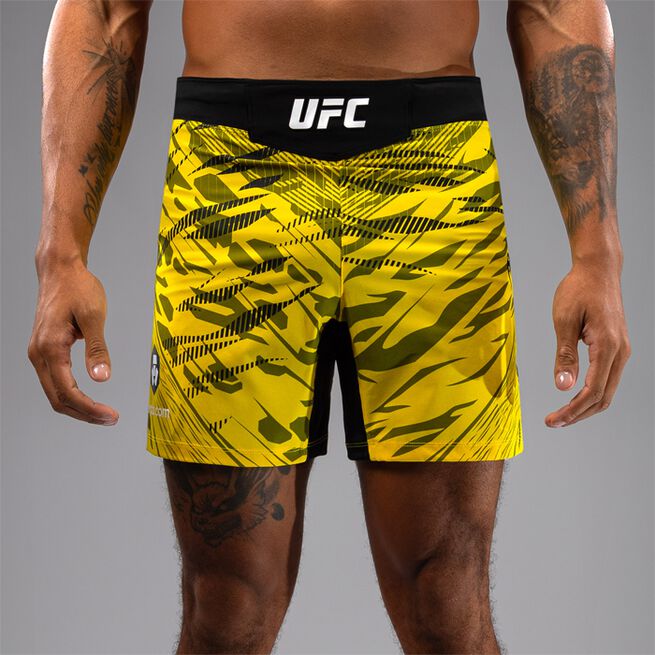 UFC Fusion Authentic Fight Night Men's Fight Shorts Short Fit Yellow