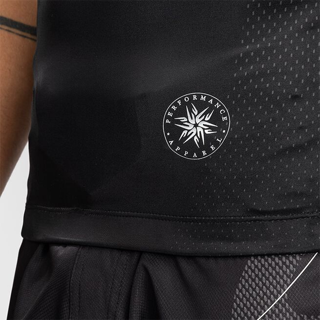 Nexus Rashguard Kortærmet Sort Sølv