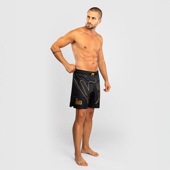 Serpenti Fightshorts Sort Sølv Guld