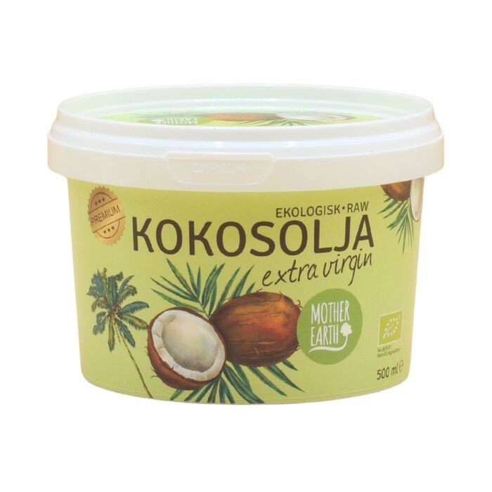 &Oslash;kologisk Extra Virgin Kokosolie Koldpresset 500 ml