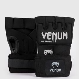 Venum Venum Kontact Gel Glove Wraps Black/Silver Kontact Gel Håndledsbånd Sort/Sølv