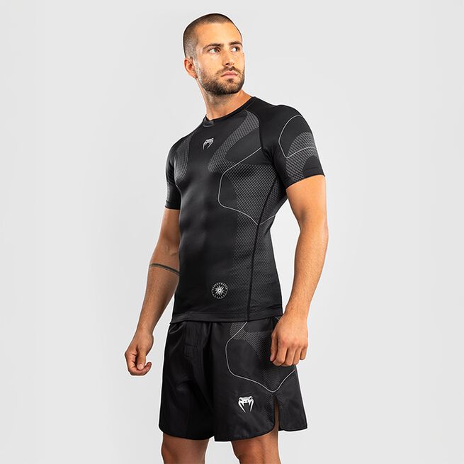 Nexus Rashguard Kortærmet Sort Sølv