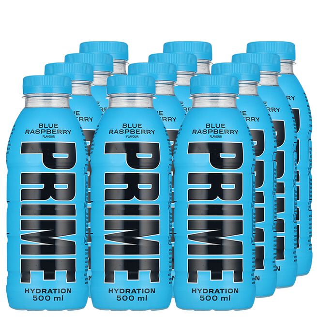 12 x Prime Hydration, 500 ml, Blue Raspberry 