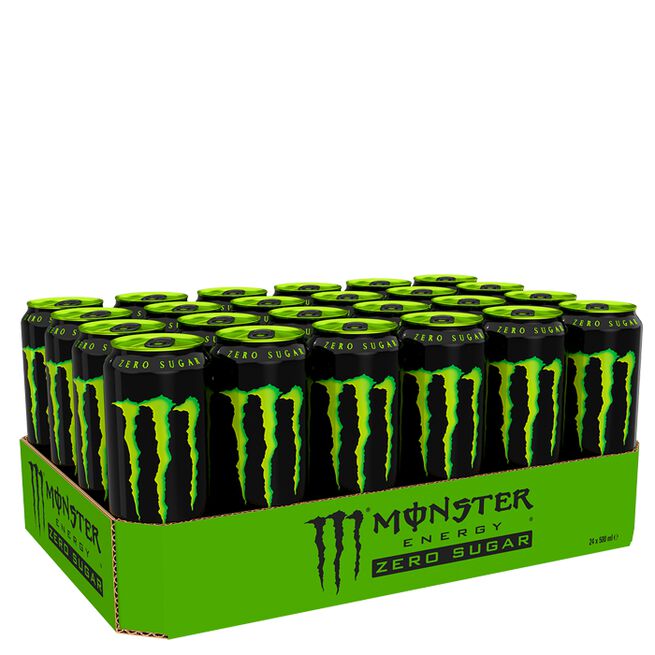 24 x Monster Energy Drink 50 cl Green Zero Sugar
