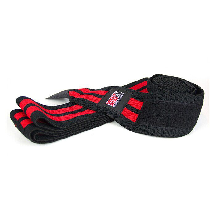 Knee Wraps, black/red, 2 m