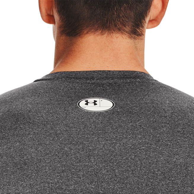 UA HG Armour Comp LS, Carbon Heather