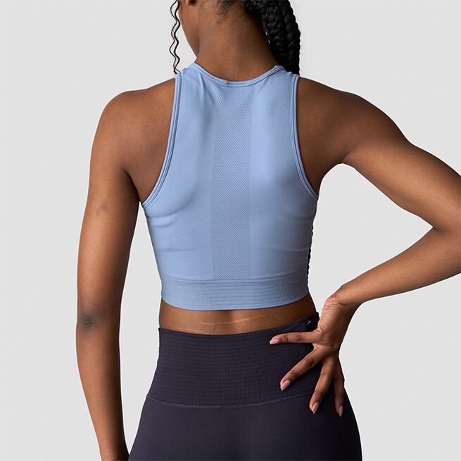 Define Seamless Cropped Top Blå