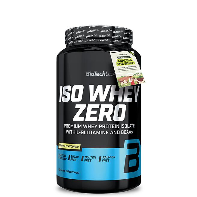 Iso Whey Zero Laktose reduceret Valleproteinisolat 908 g Banana