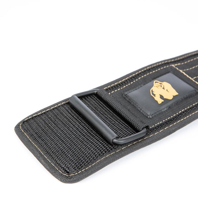 4 Inch Træningsbælte Nylon Sort/Guld