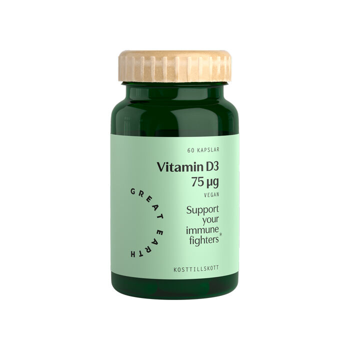 Vitamin D3 Vegan 75 ug 60 kapslar