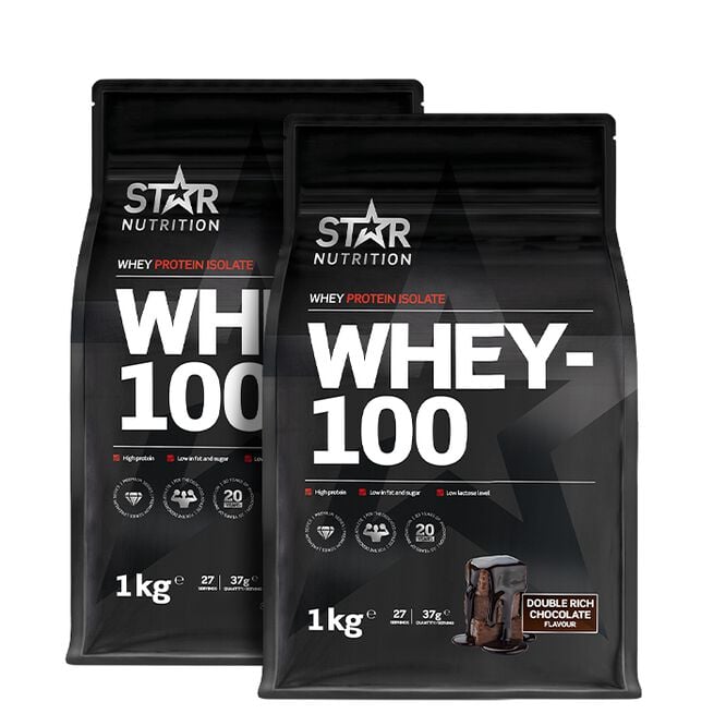 Mix&Match: 2 x Whey-100 Valleprotein 1 kg