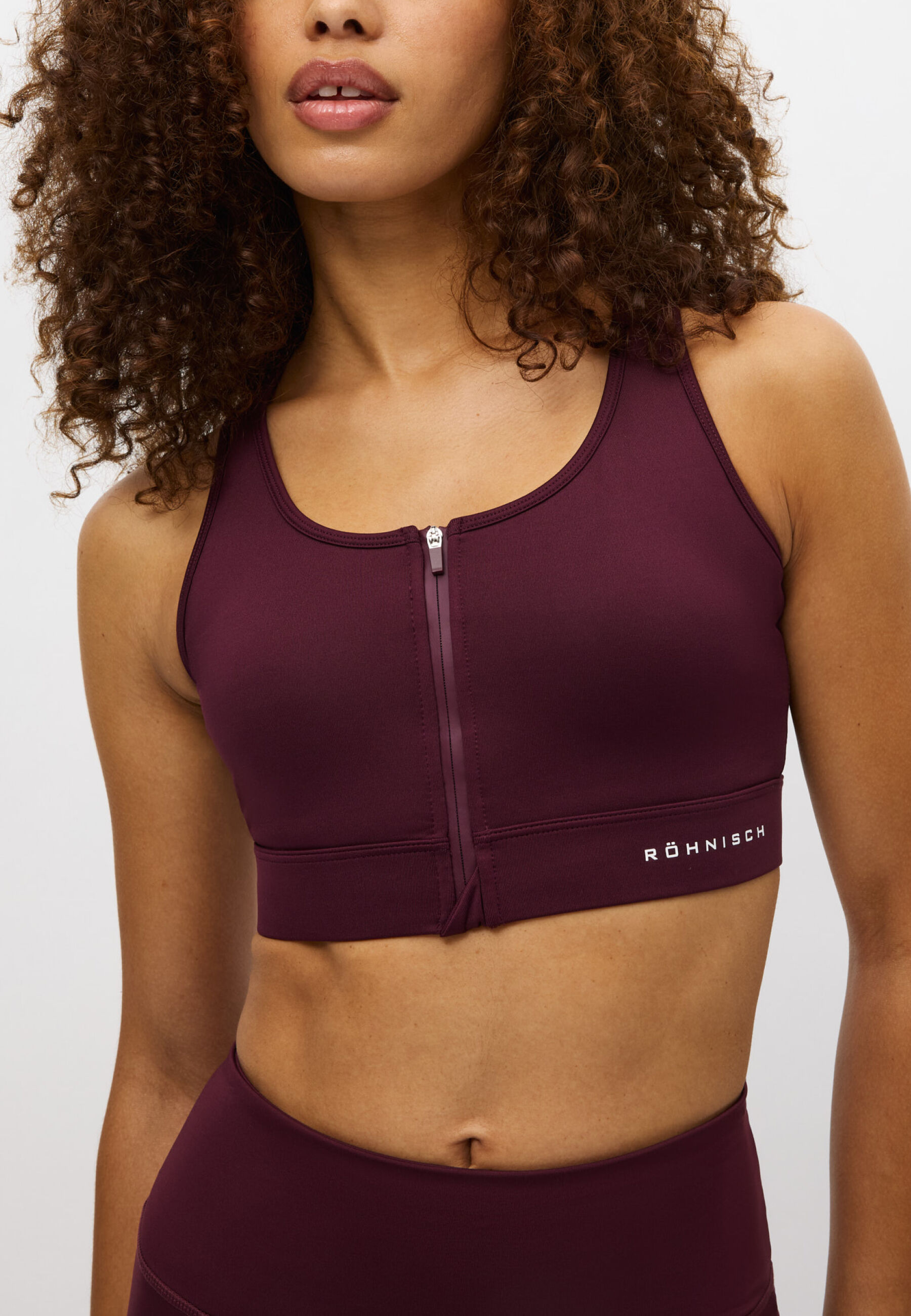 Essential Zip Sportsbra Lilla