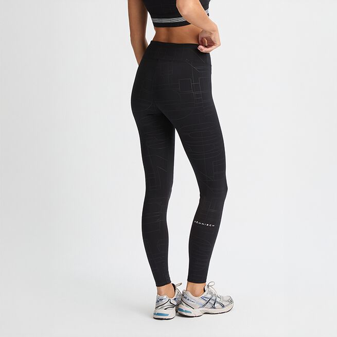 Logo Effect Emboss Tights Sort