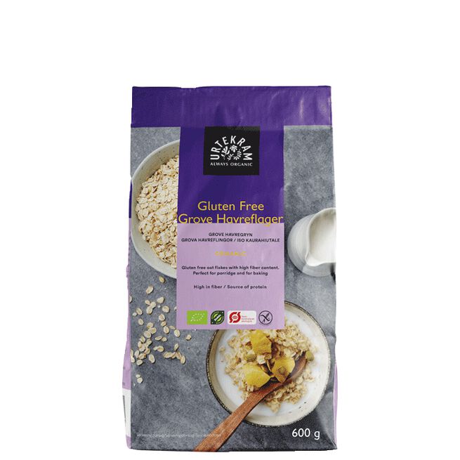 Havregryn grove Glutenfri, 600 gram
