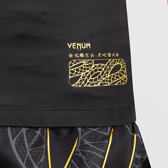 Serpenti Rashguard Ærmeløs Sort Sølv Guld