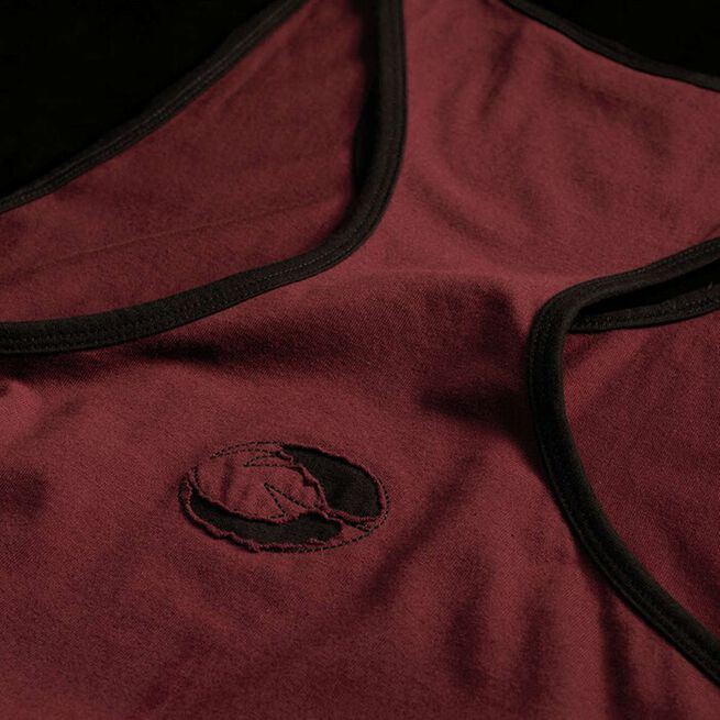 Vintage T-Back Top Mørkerød